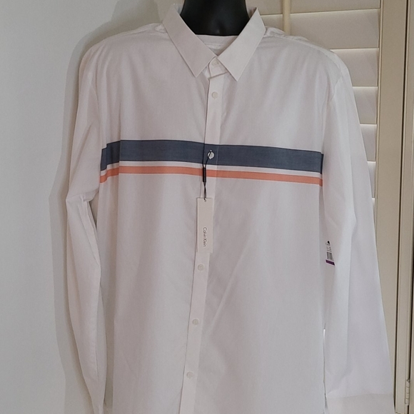 Calvin Klein French Placket Dress Shirt XXL - Picture 1 of 8